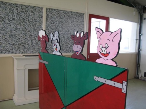 Koppengooien boerderijdieren